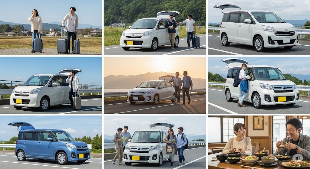 用途別レンタカー・カーシェア比較|1泊2日の使い方