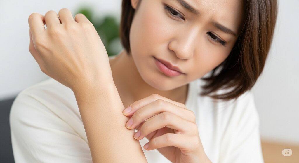 着用中、痒いのはなぜですか?