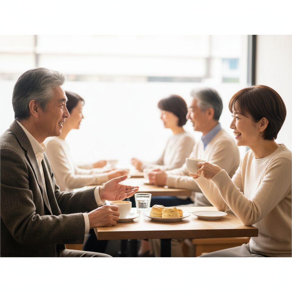60代はお茶のみ程度の婚活パーティーから