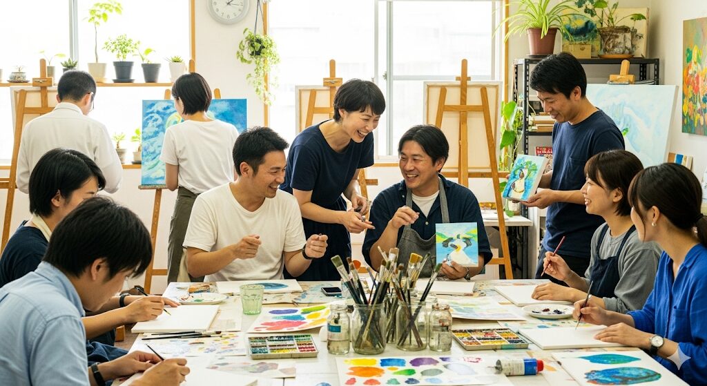 大人の交流が生まれるワークショップ